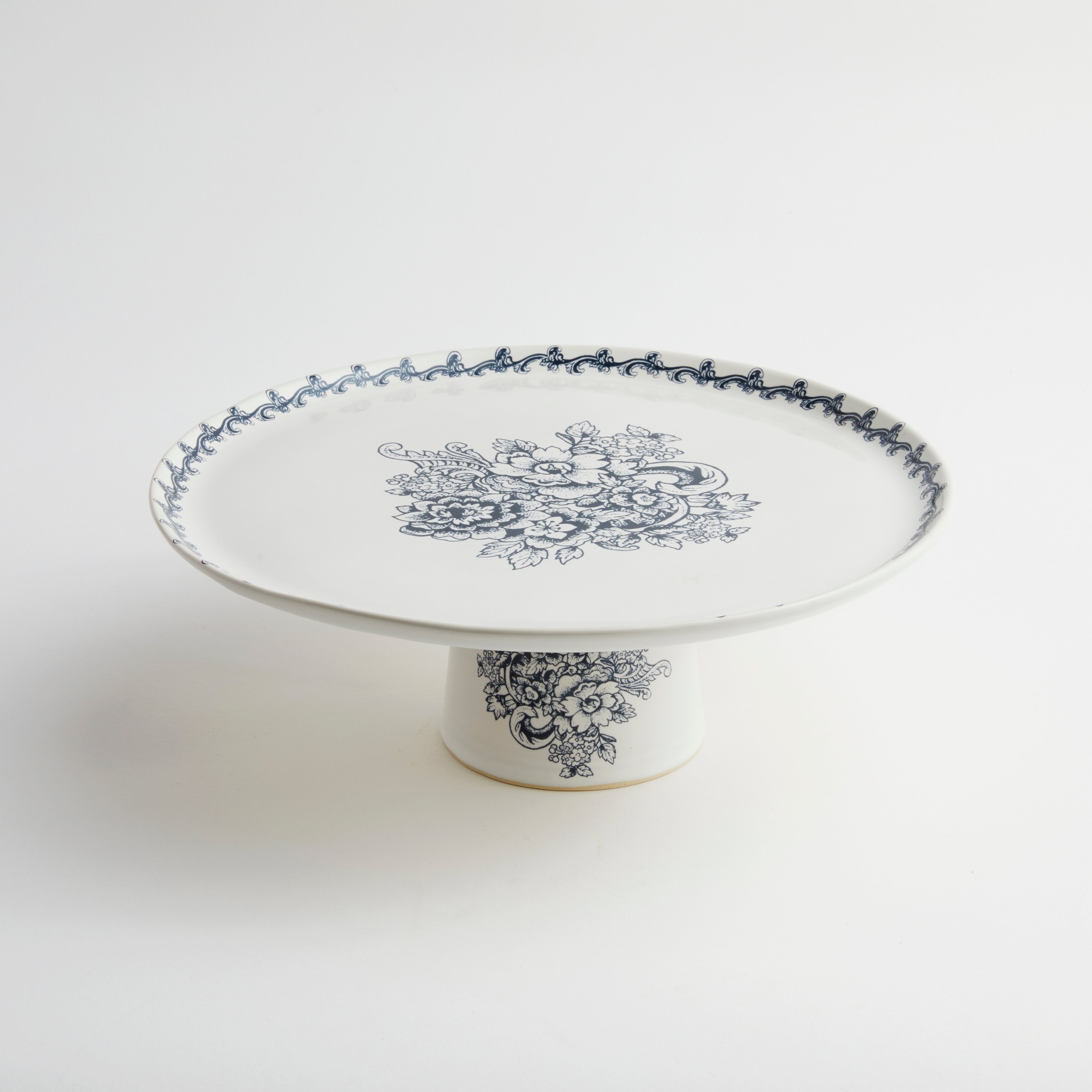 Blue Provencal - Short Cake Stand