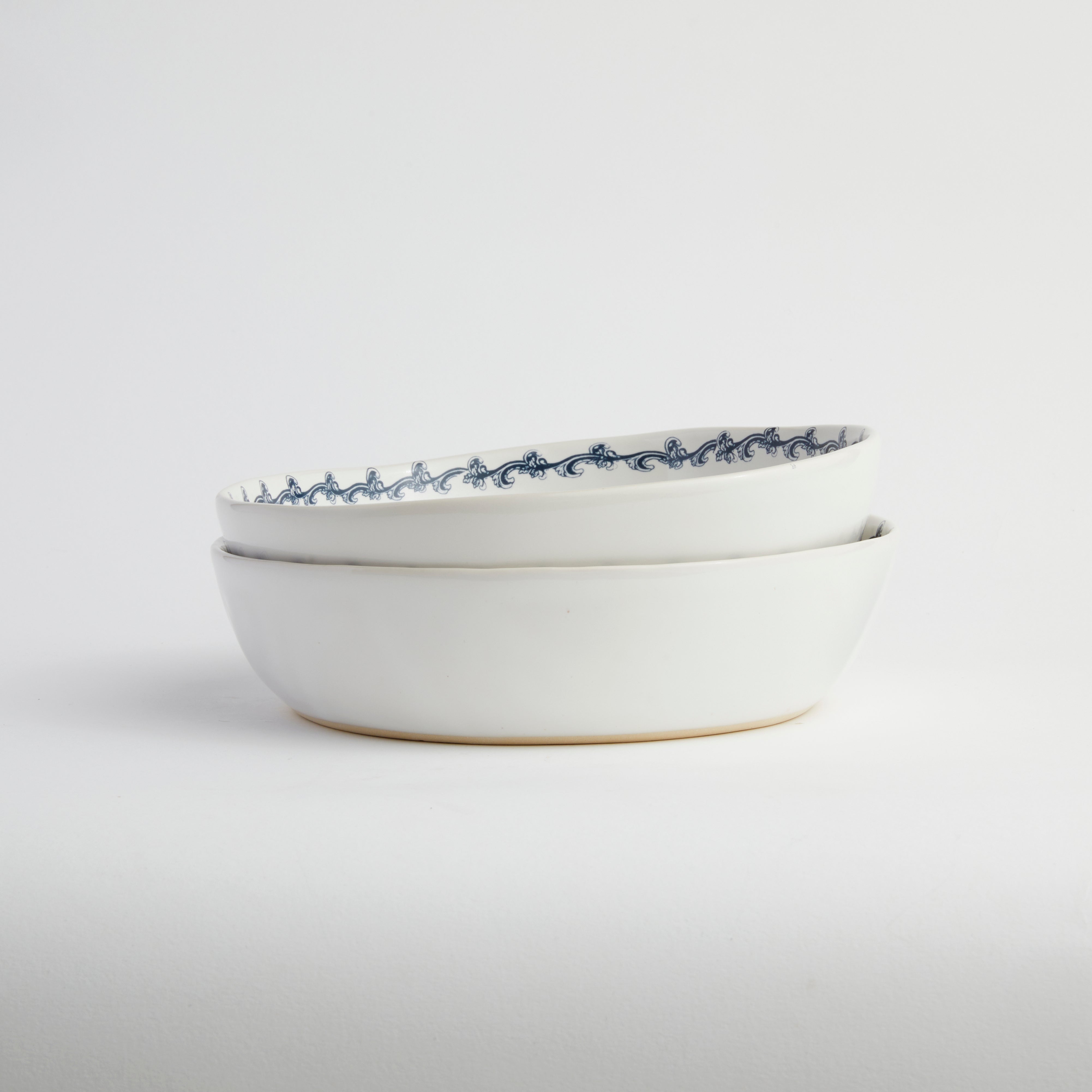 Blue Provencal - Oyster Bowl (set of 2)