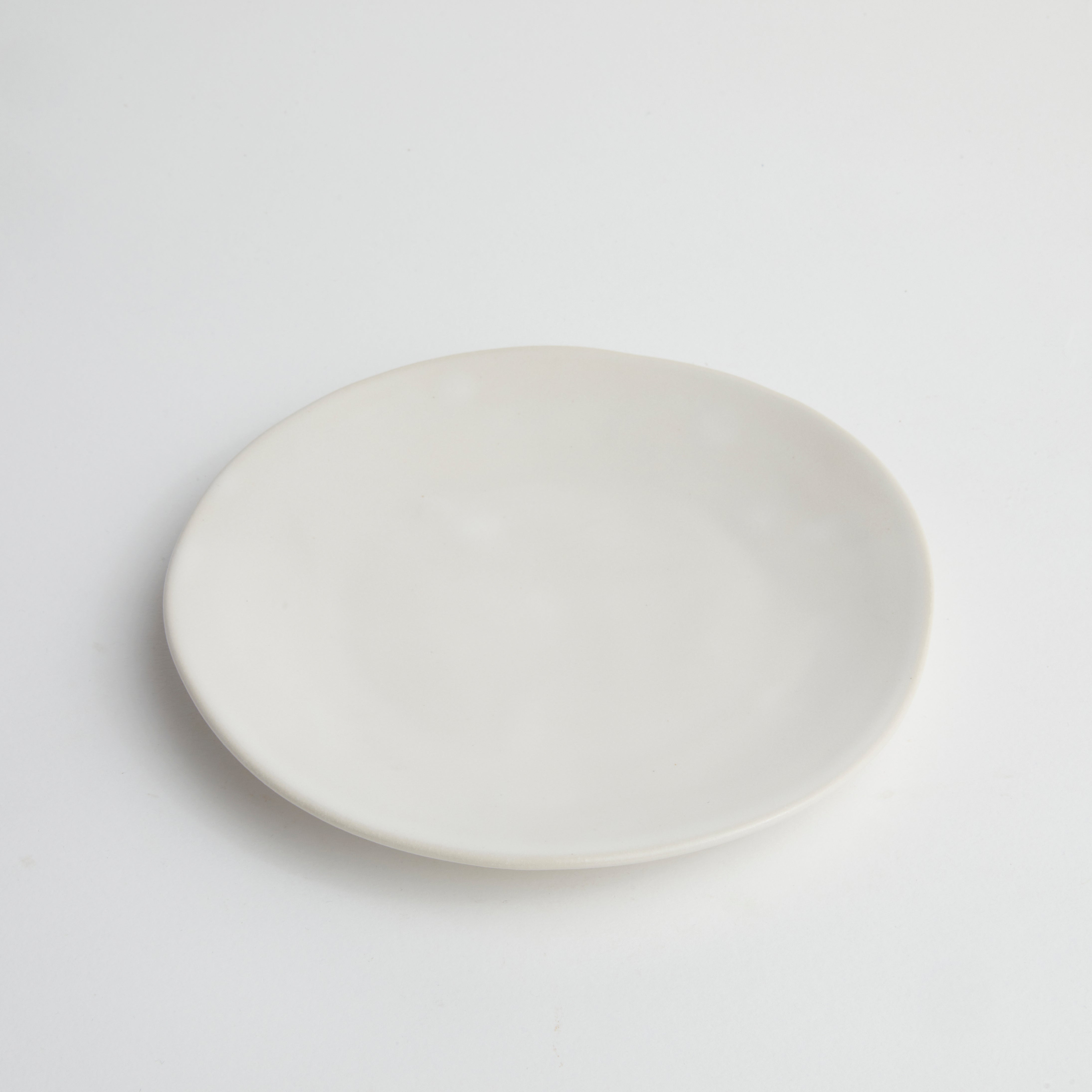 Satin Matte White Side Plate (set of 4)