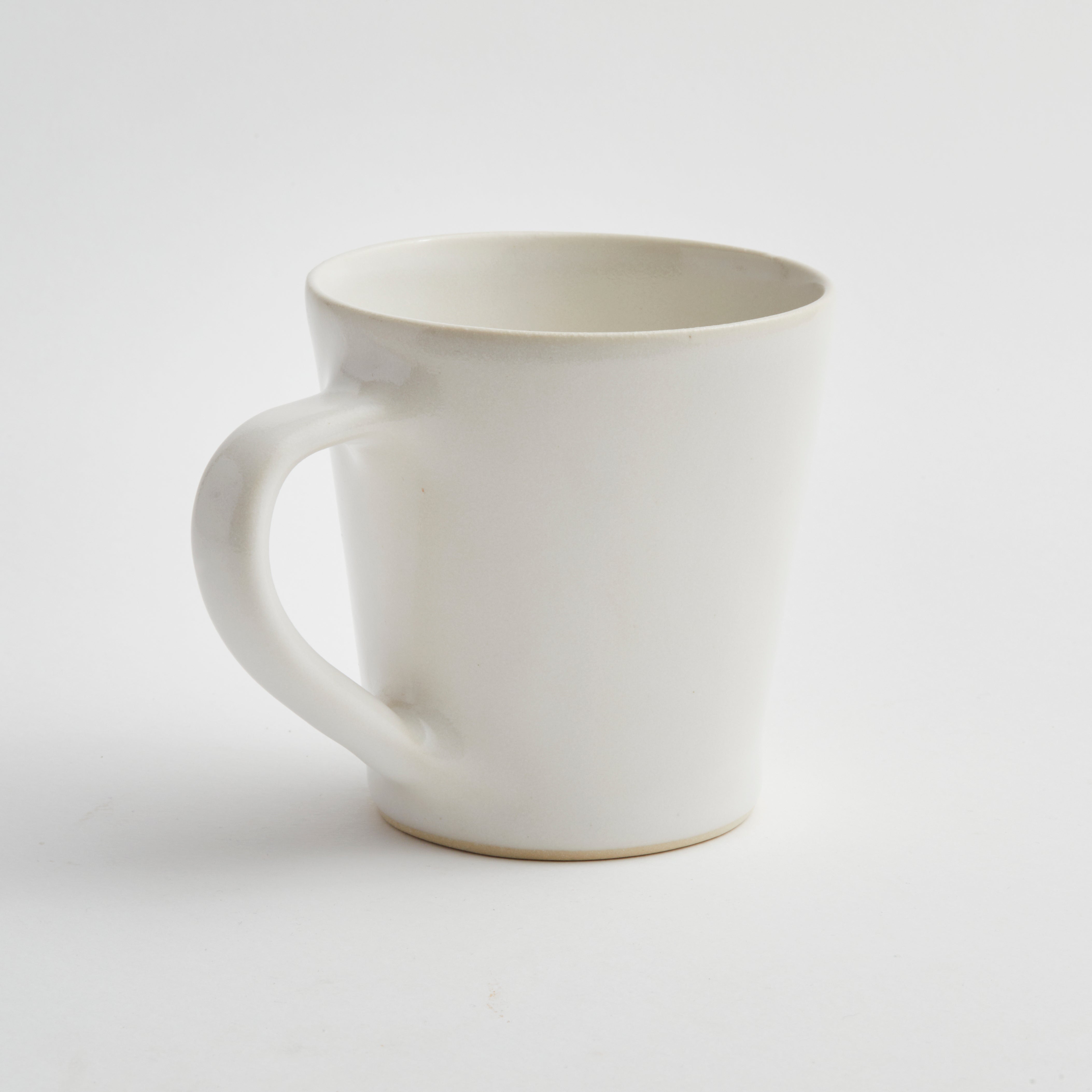 Satin Matte White - Flare Mug (set of 4)