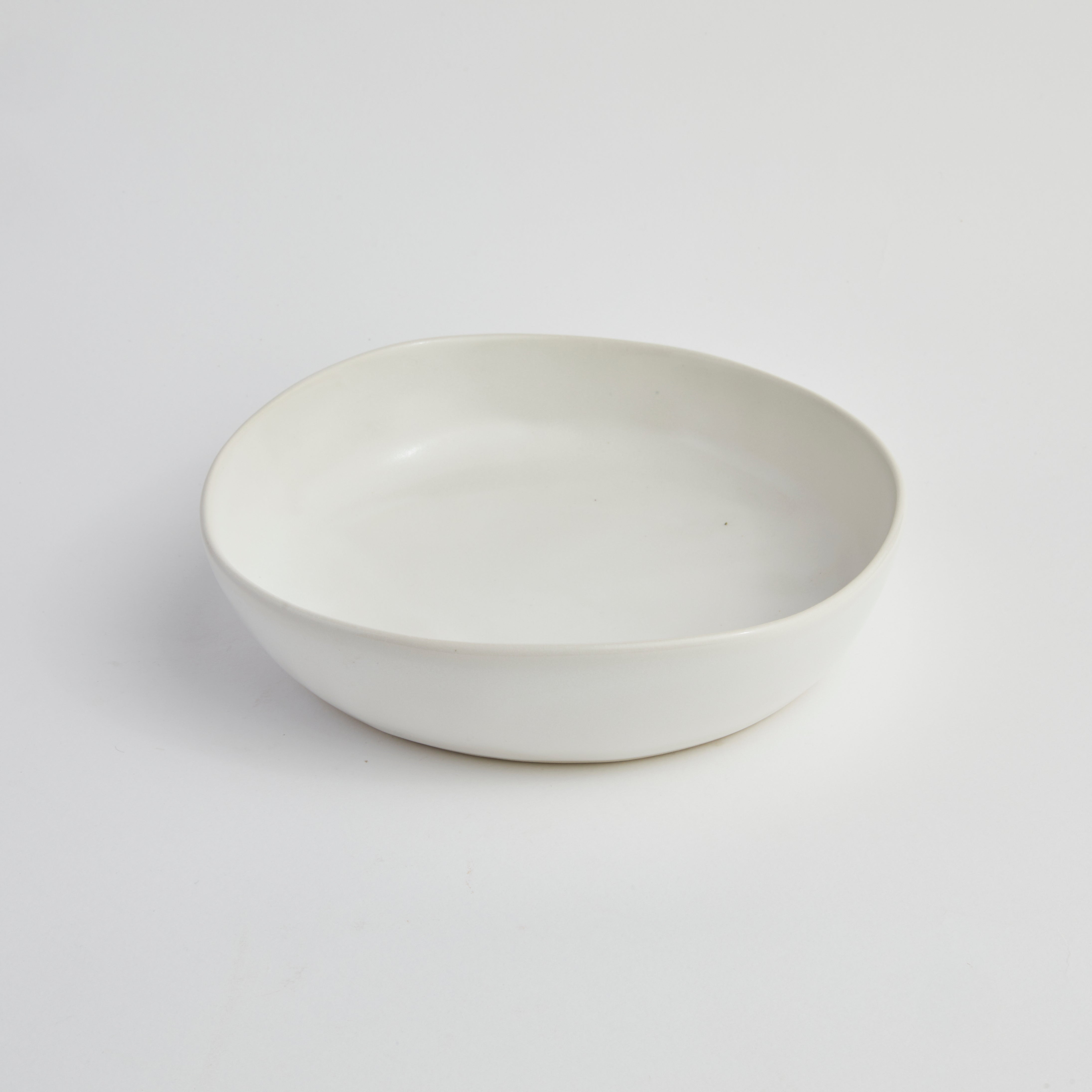 Satin Matte White - Oyster Bowl (set of 2)