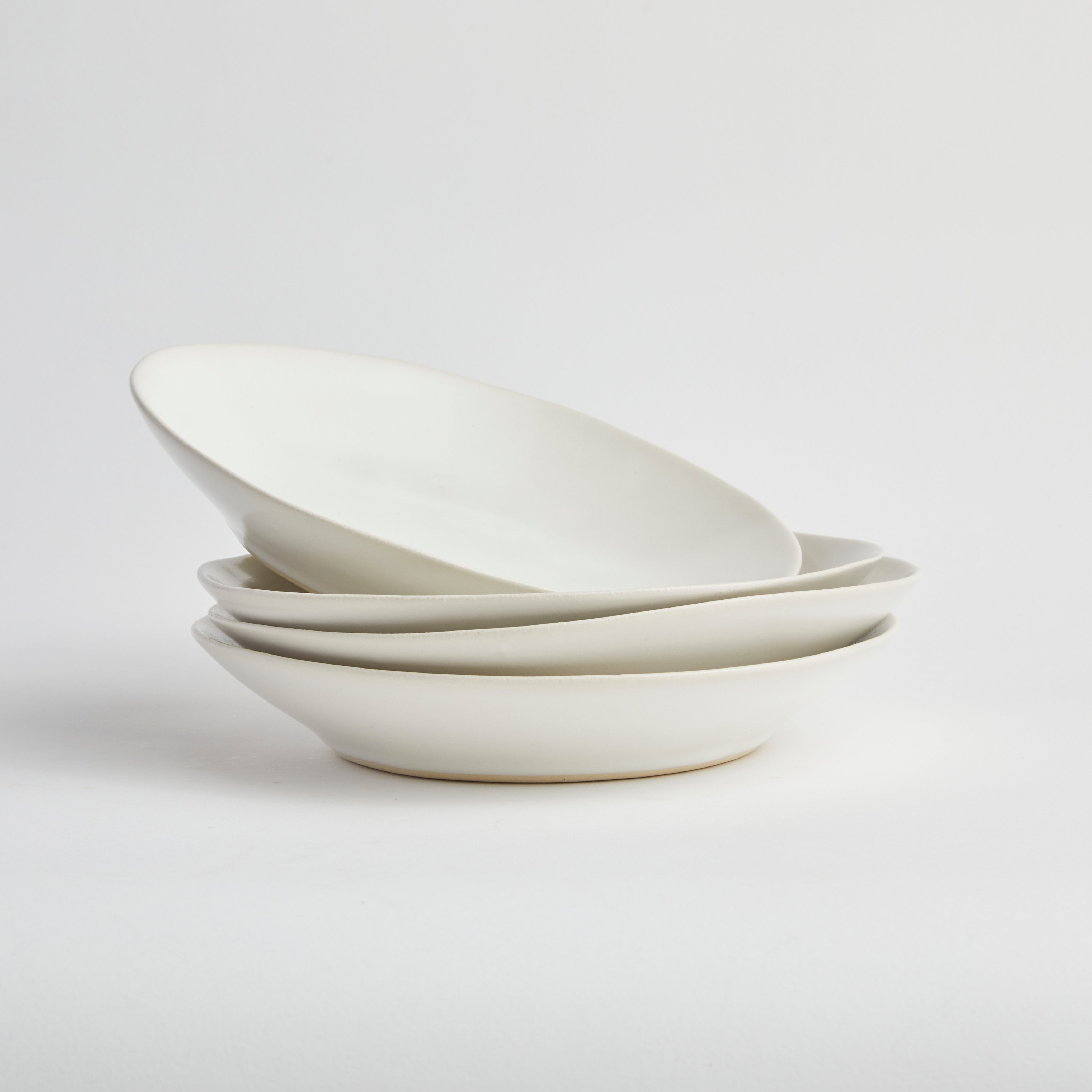 Satin Matte White - Pasta Bowl (set of 4)