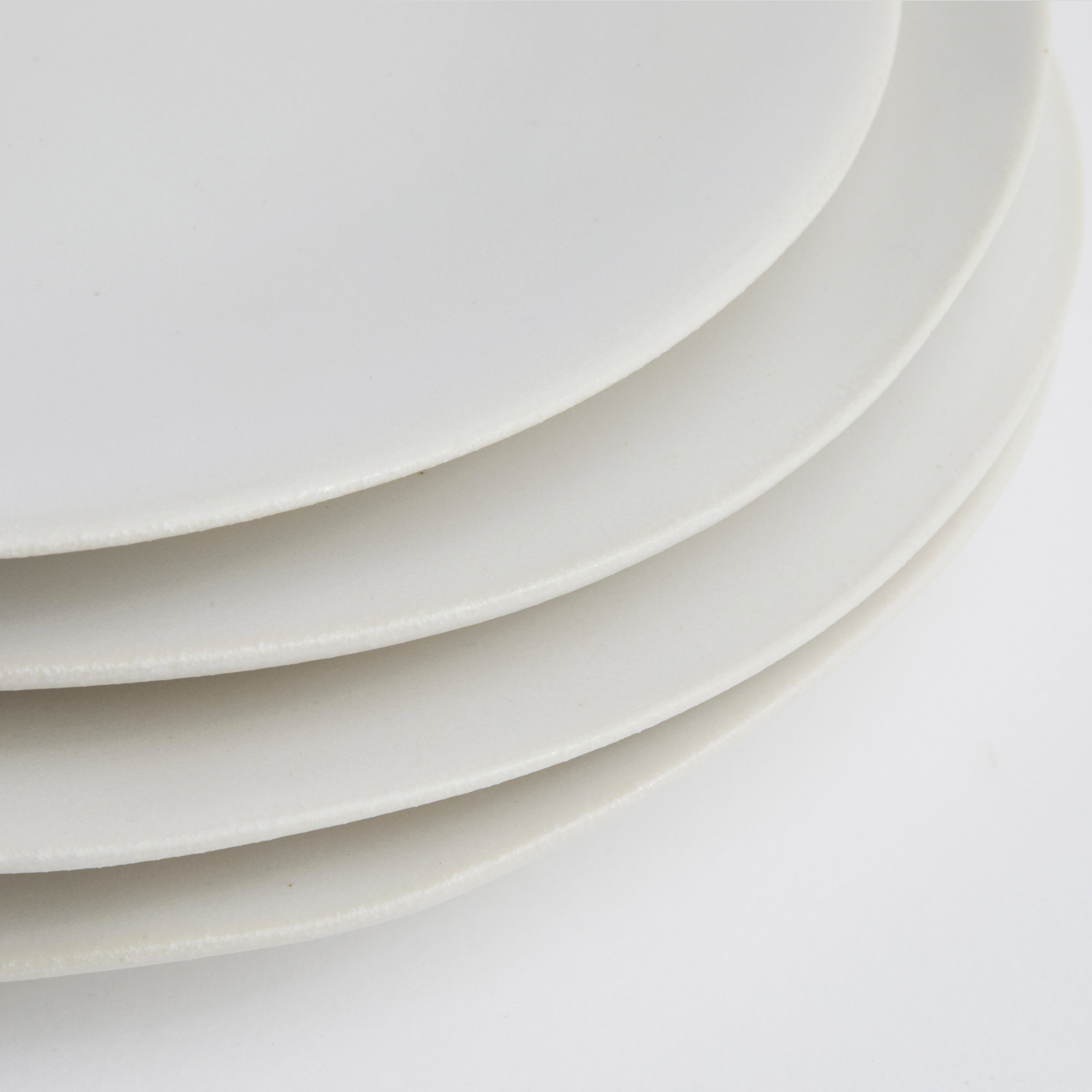 Satin Matte White - Dinner Plate (set of 4)
