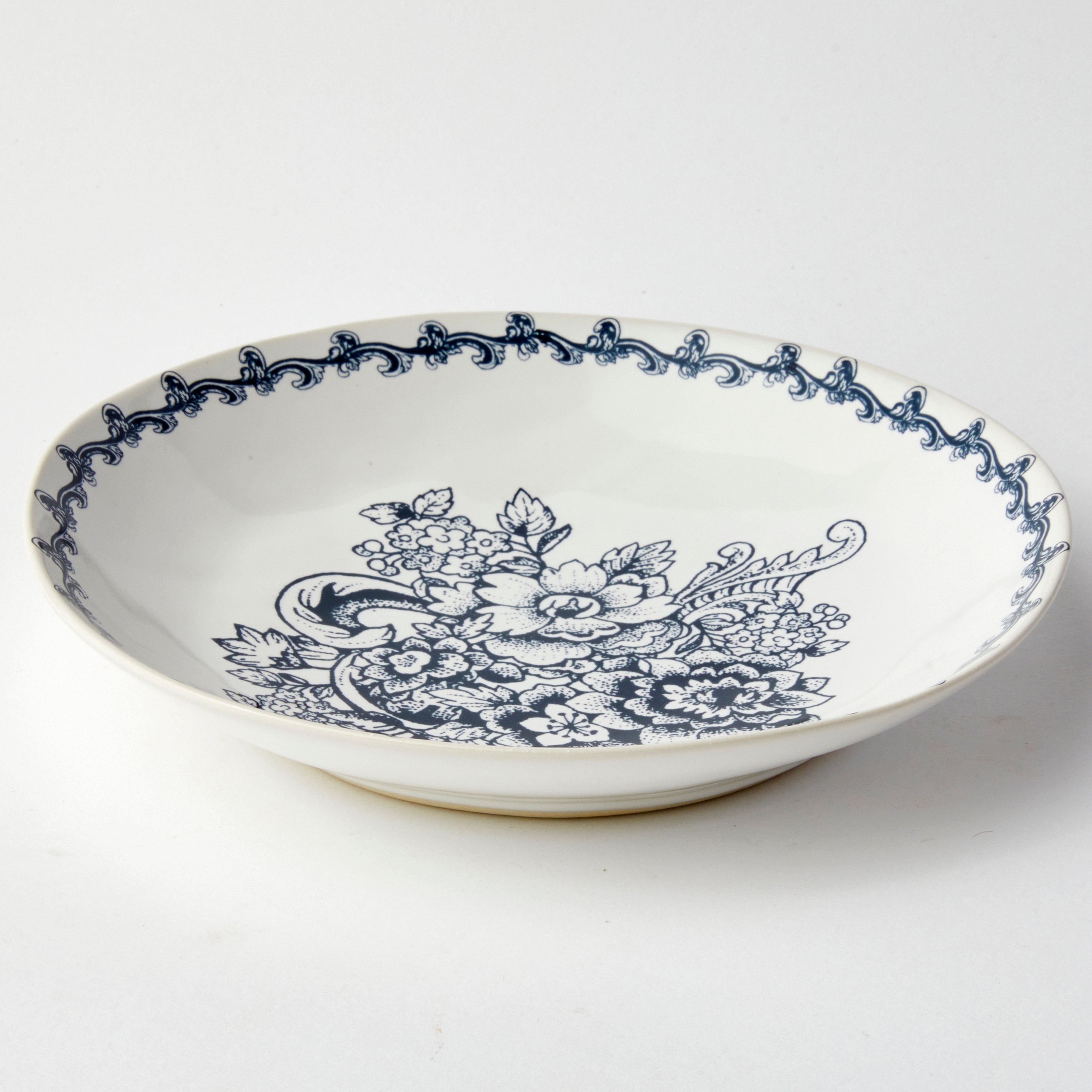 Blue Provencal - Pasta Bowl (set of 4)