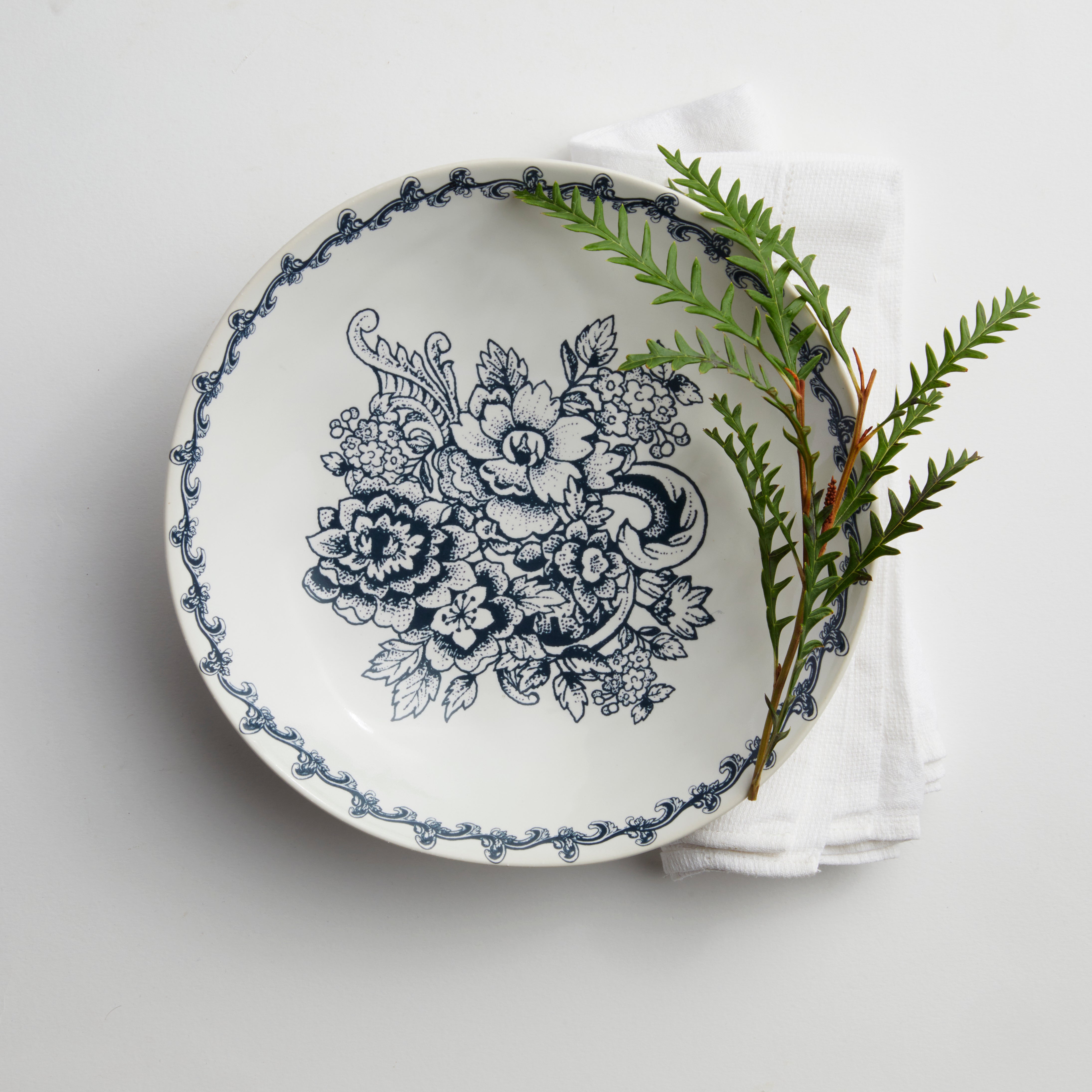 Blue Provencal - Small Breakfast Bowl (set of 4)