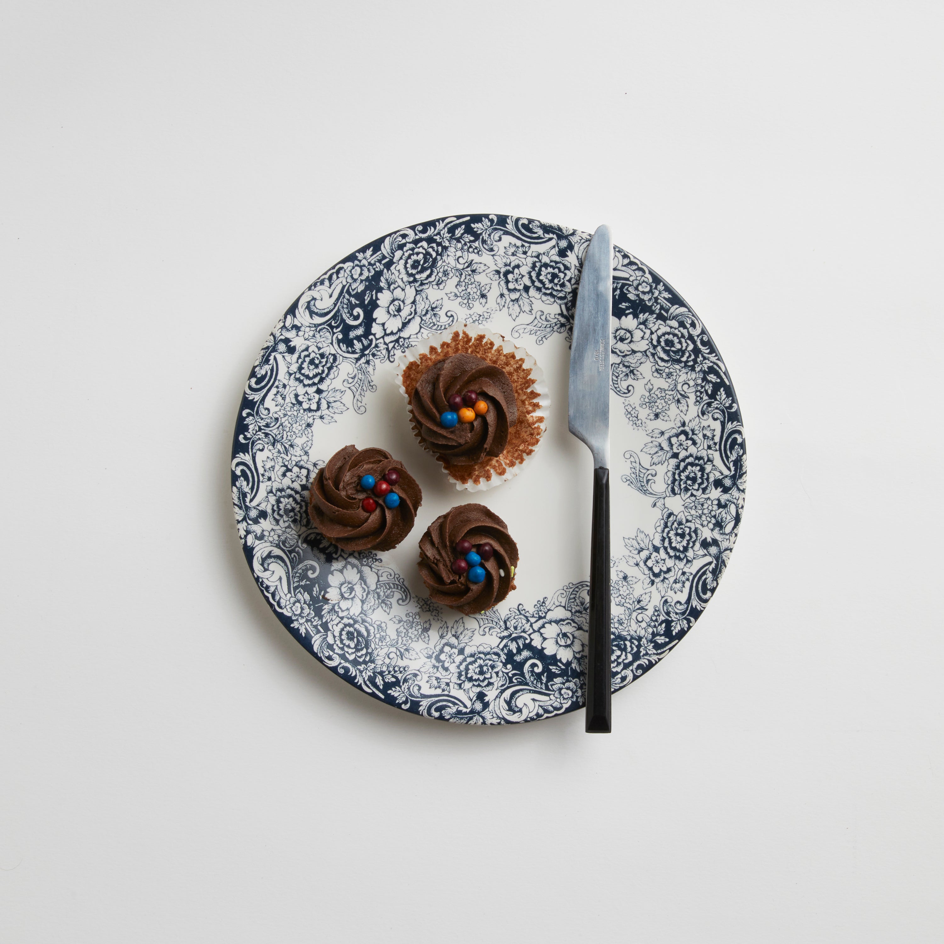 Blue Provencal - Medium Plate (set of 4)