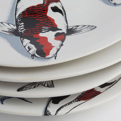 Red Koi & Blue Willow Collection