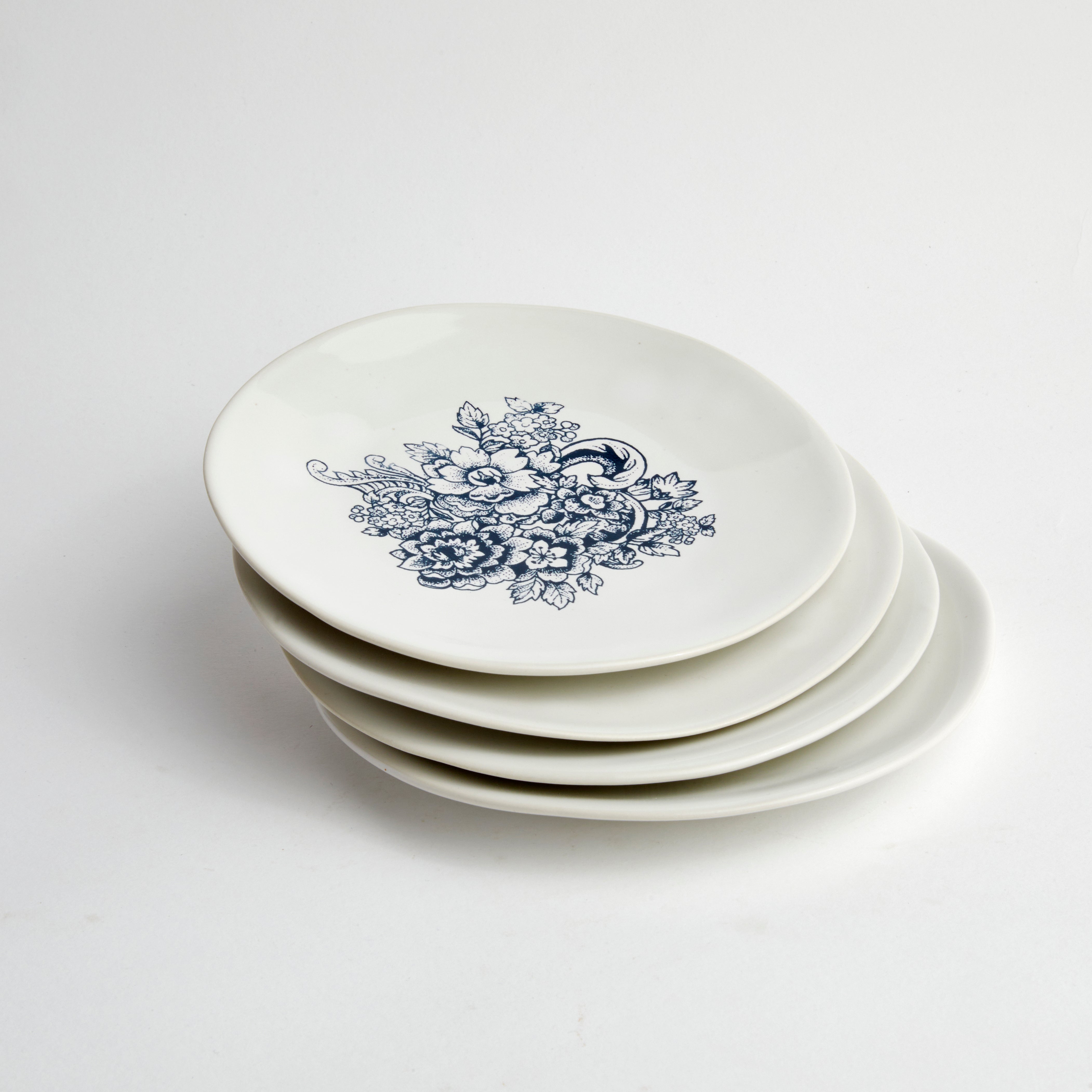 Blue Provencal Side Plate (set of 4)