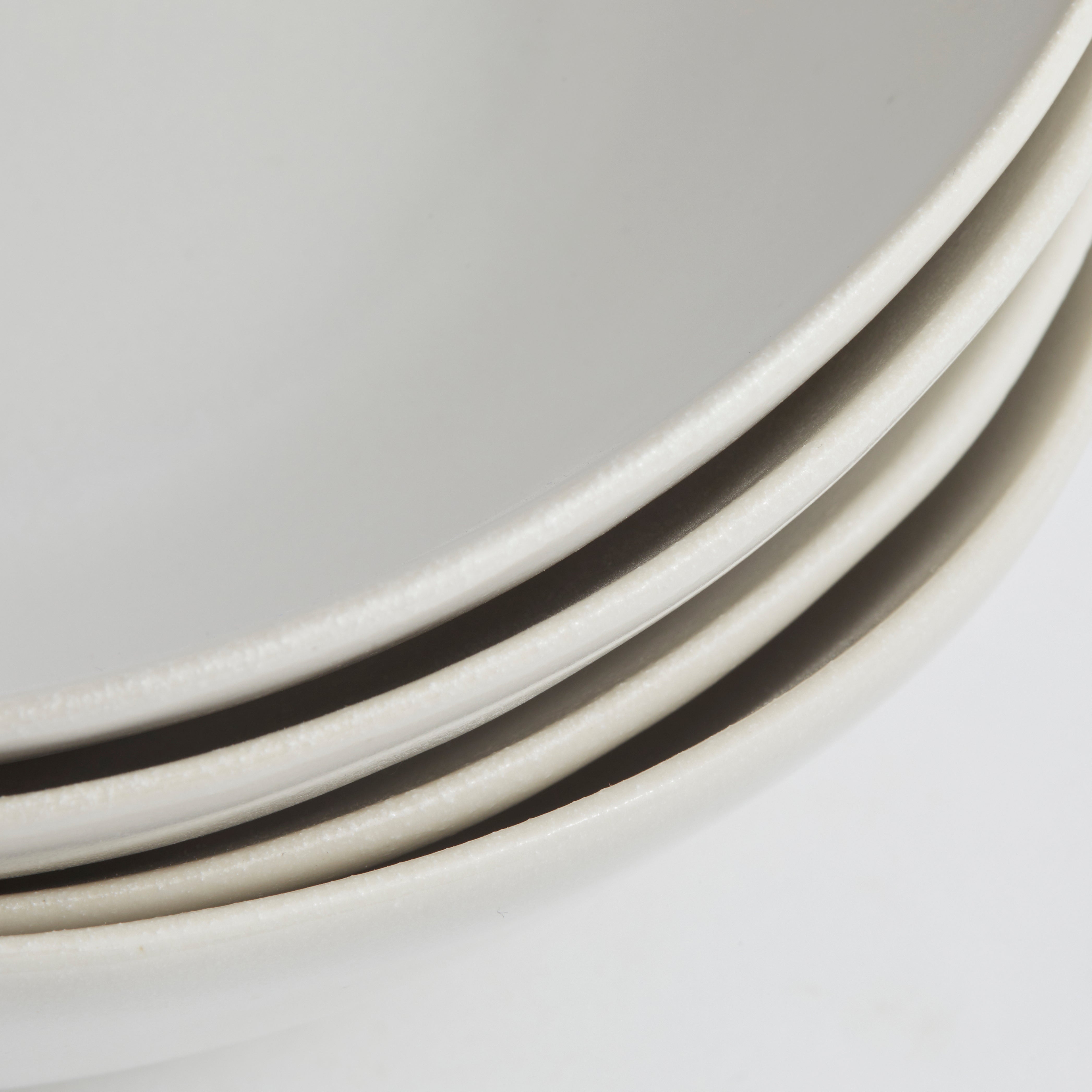 Satin Matte White - Medium Bowl (set of 2)