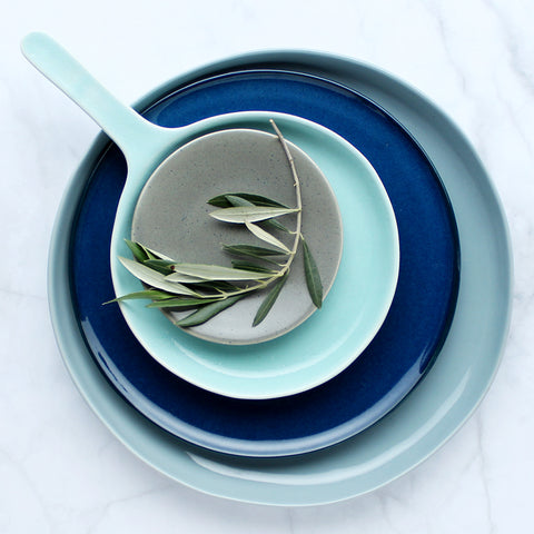 Teal Pan With Handle