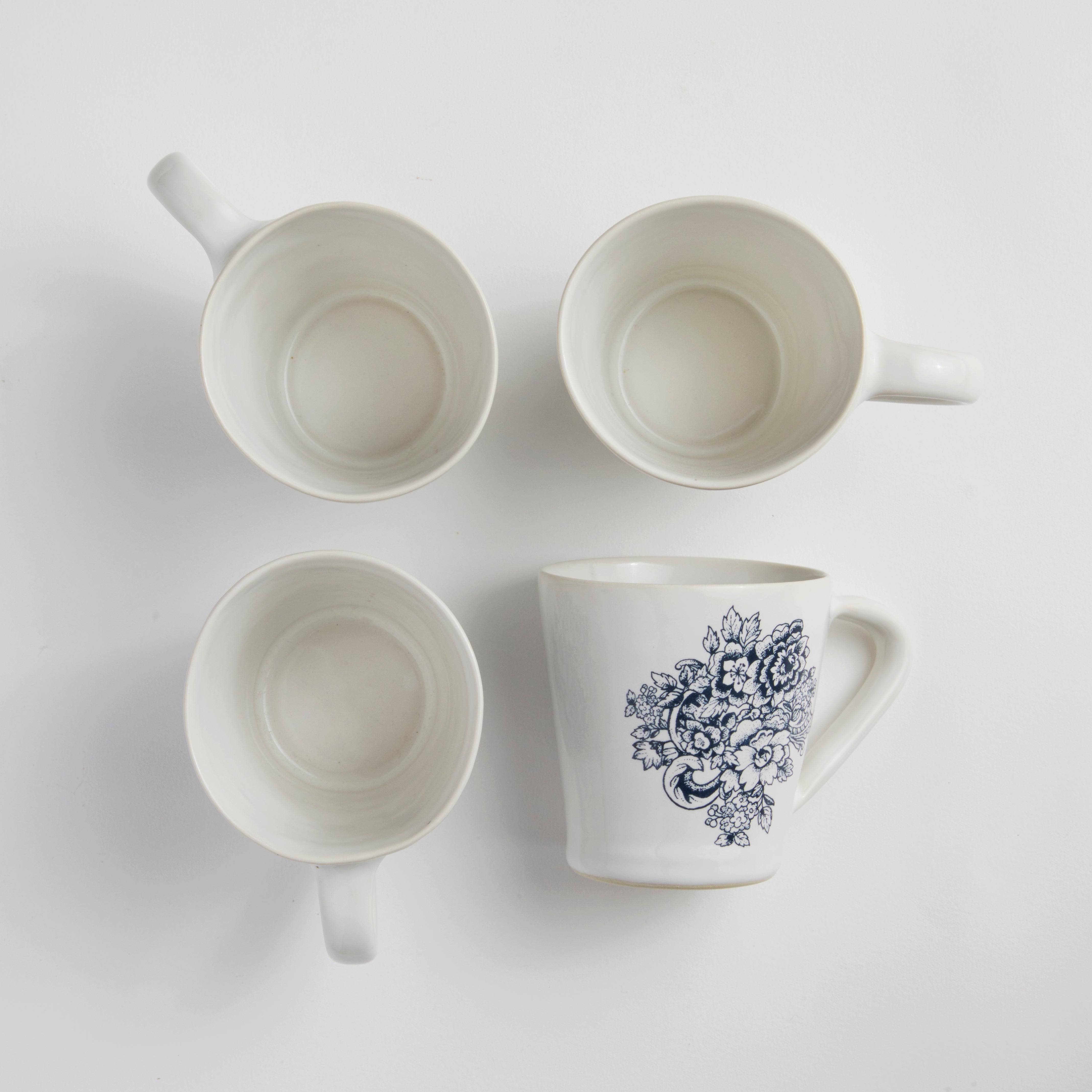 Blue Provencal - Flare Mug (set of 4)
