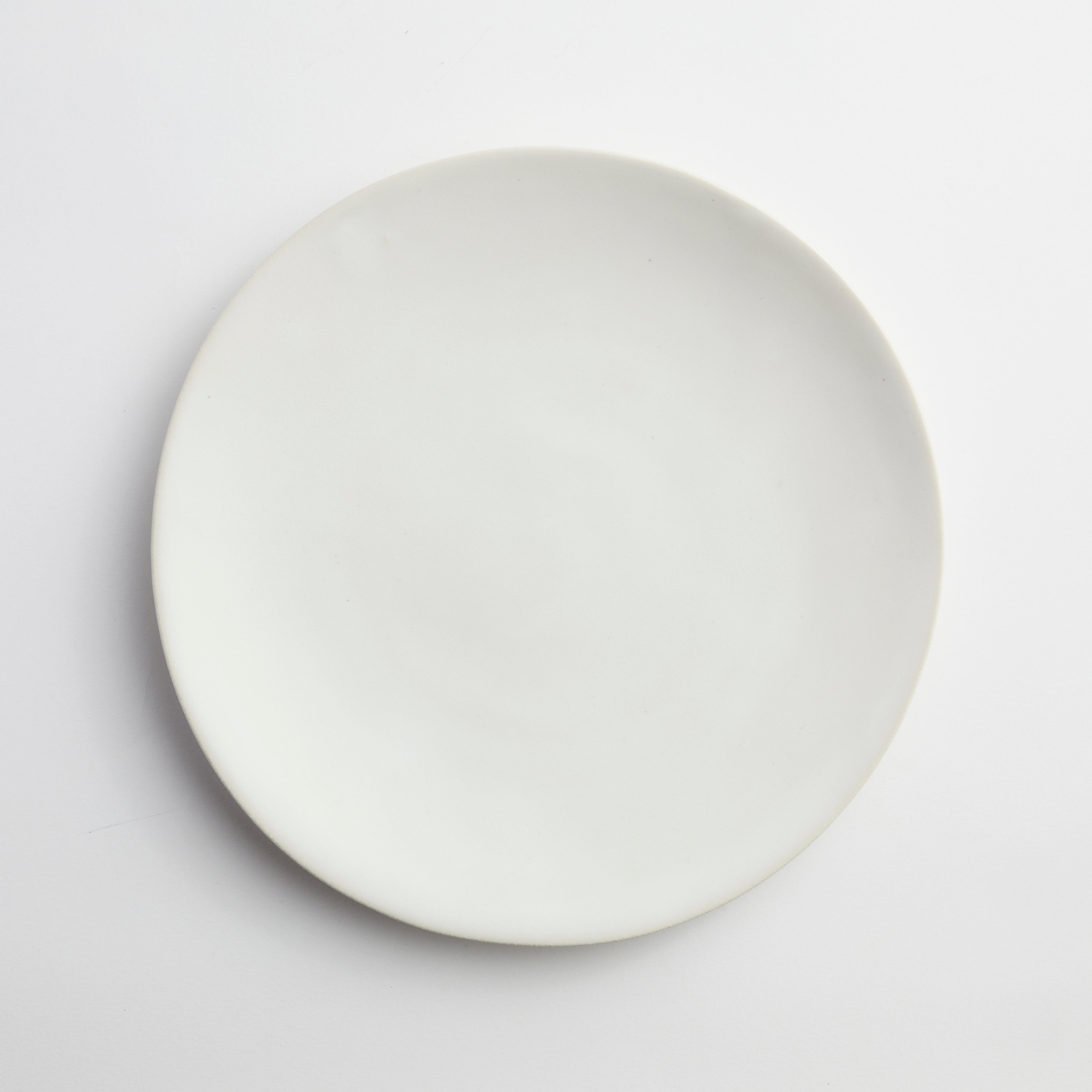 Satin Matte White - Medium Plate (set of 4)