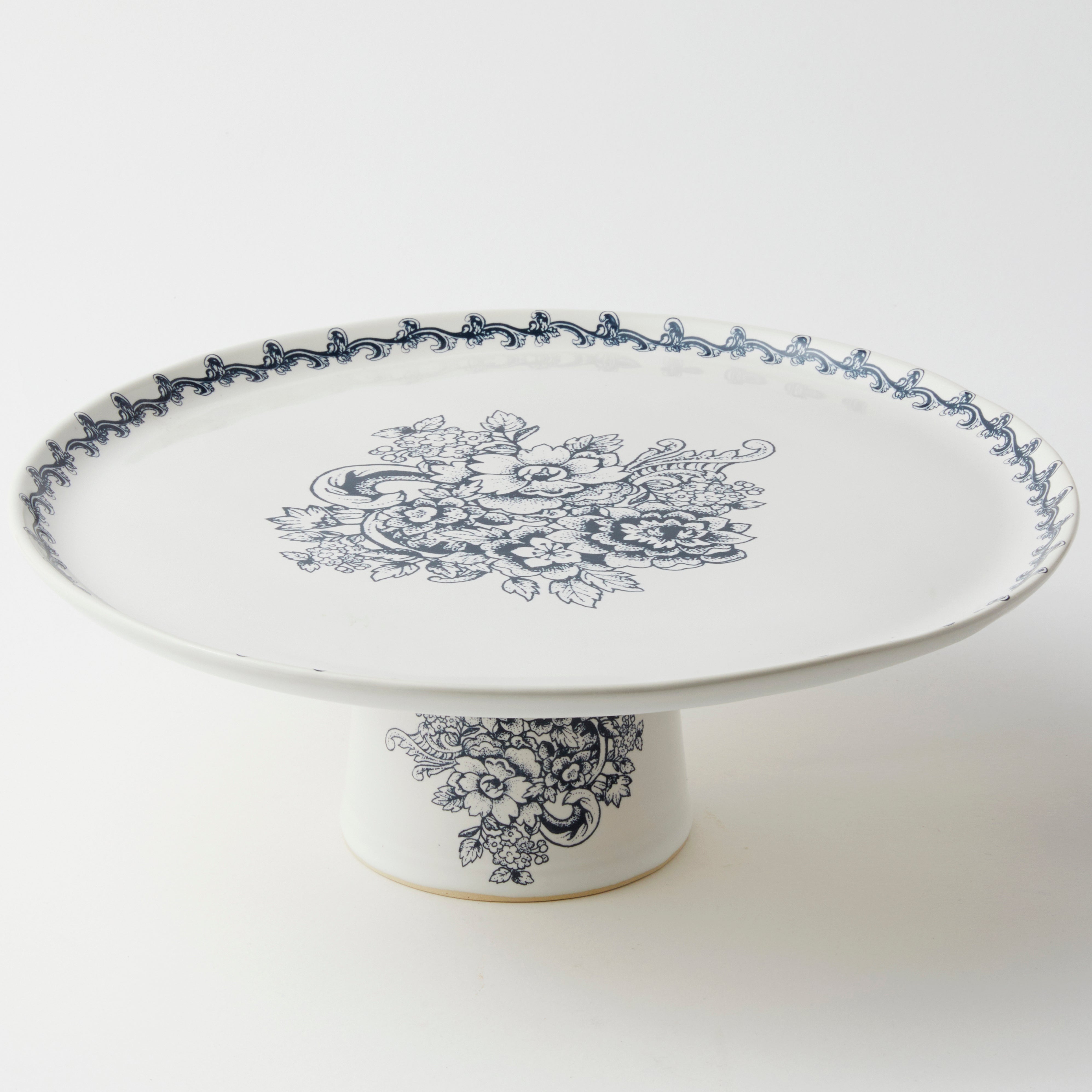 Blue Provencal - Short Cake Stand