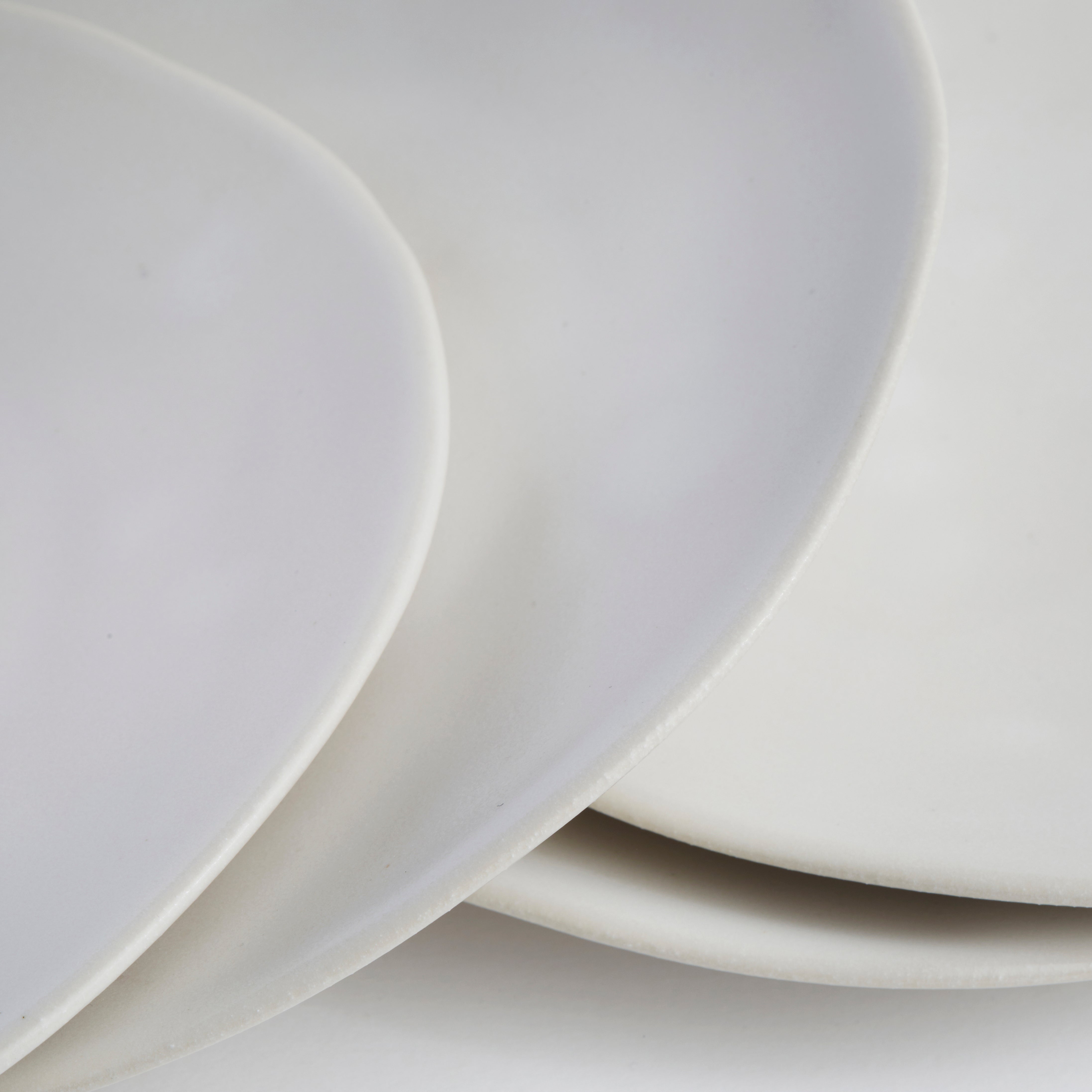 Satin Matte White Side Plate (set of 4)