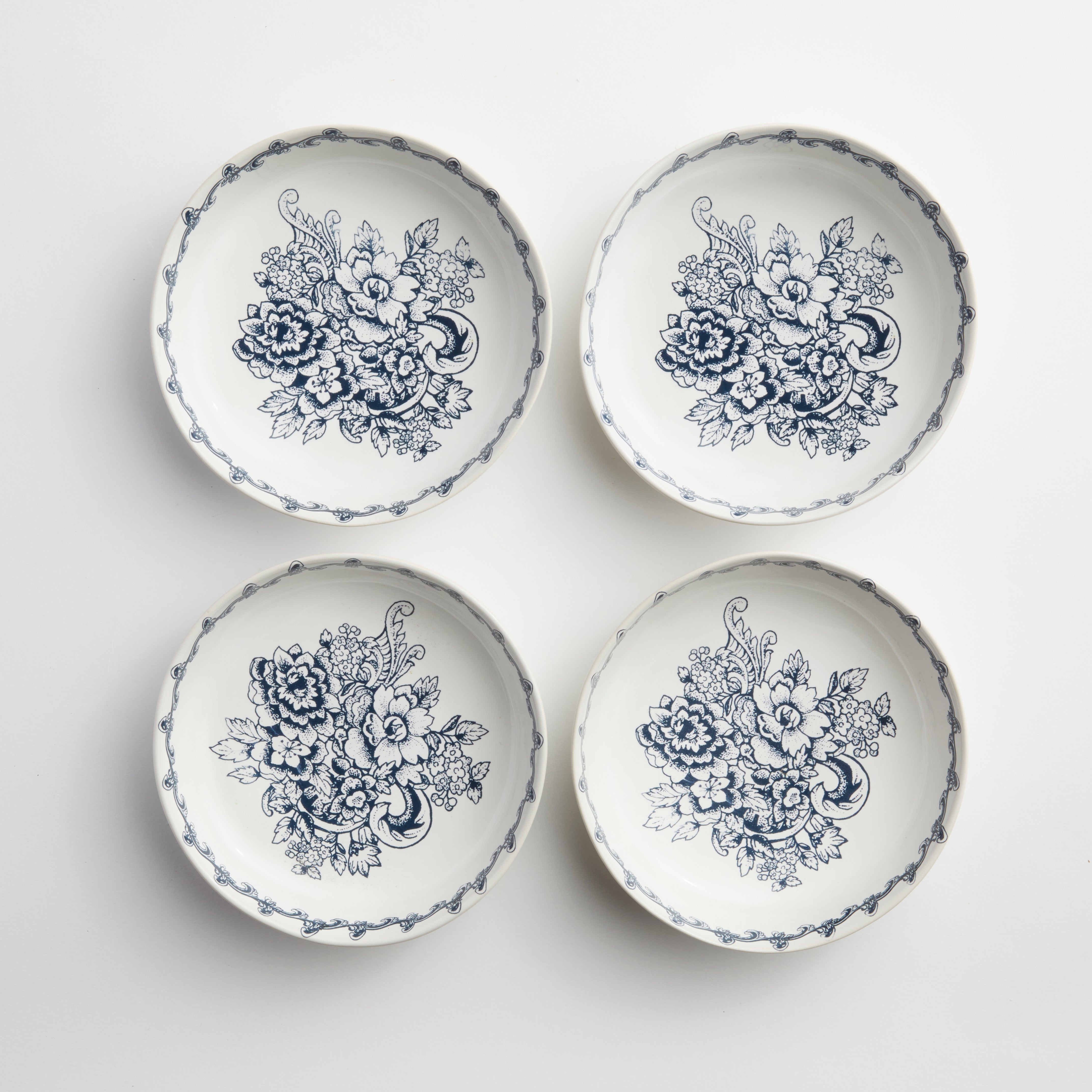 Blue Provencal - Small Breakfast Bowl (set of 4)