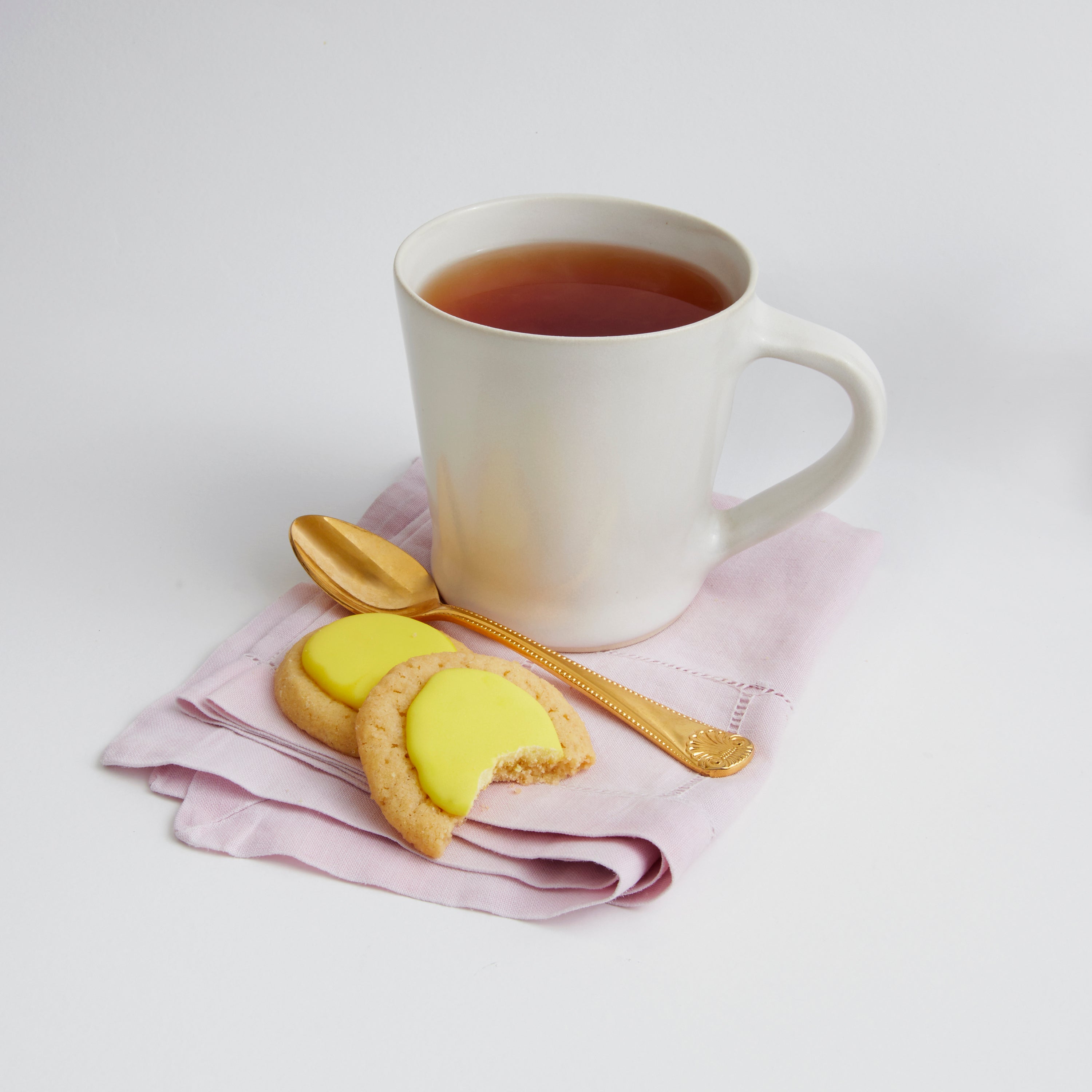 Satin Matte White - Flare Mug (set of 4)