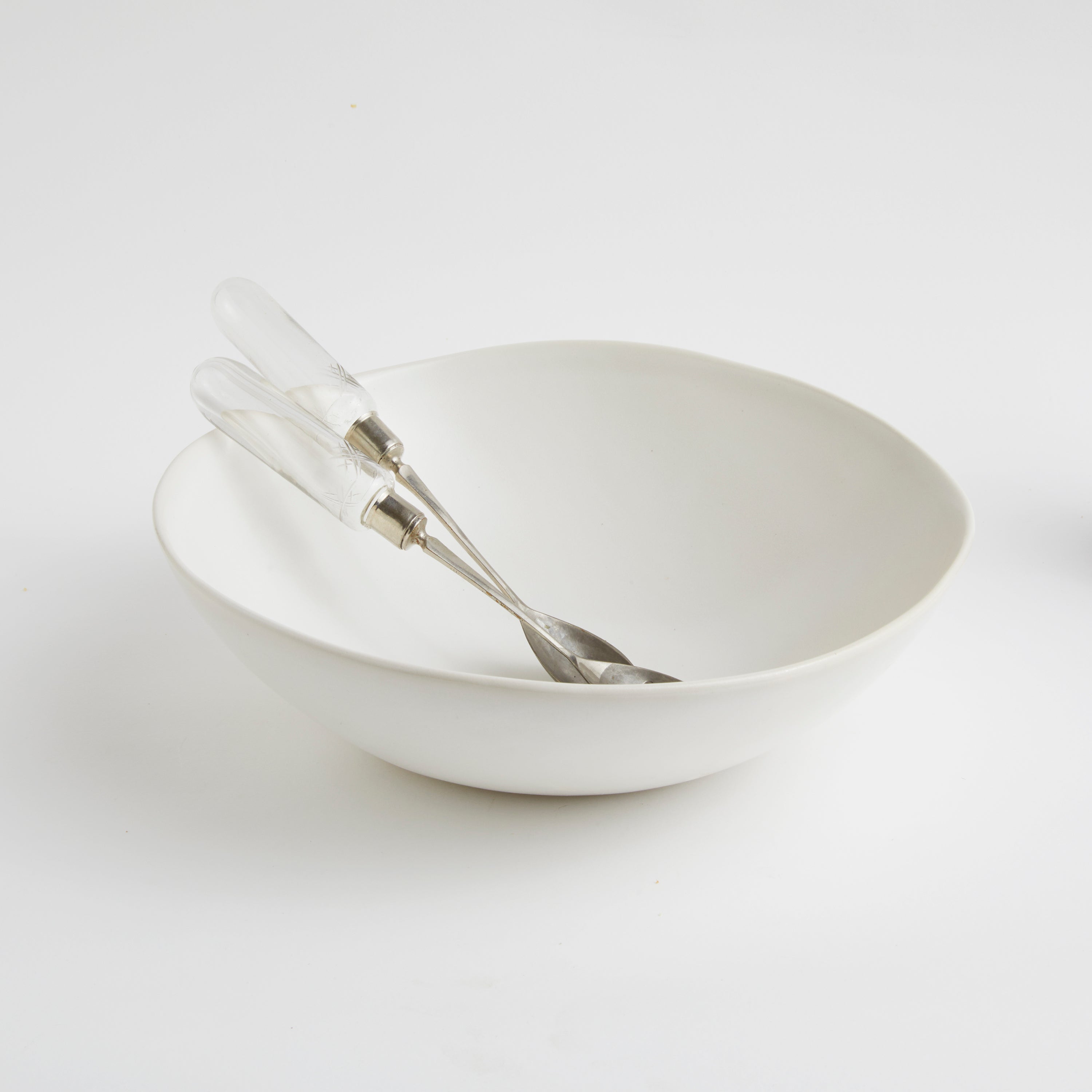Satin Matte White - Large Bowl