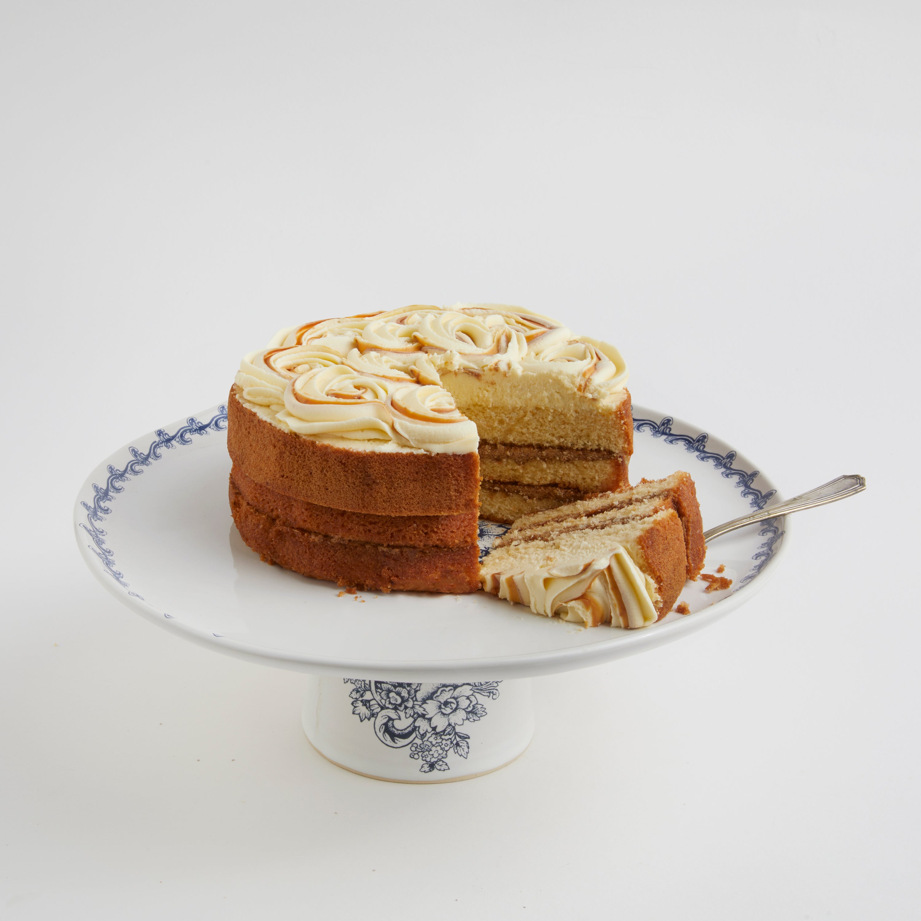 Blue Provencal - Short Cake Stand